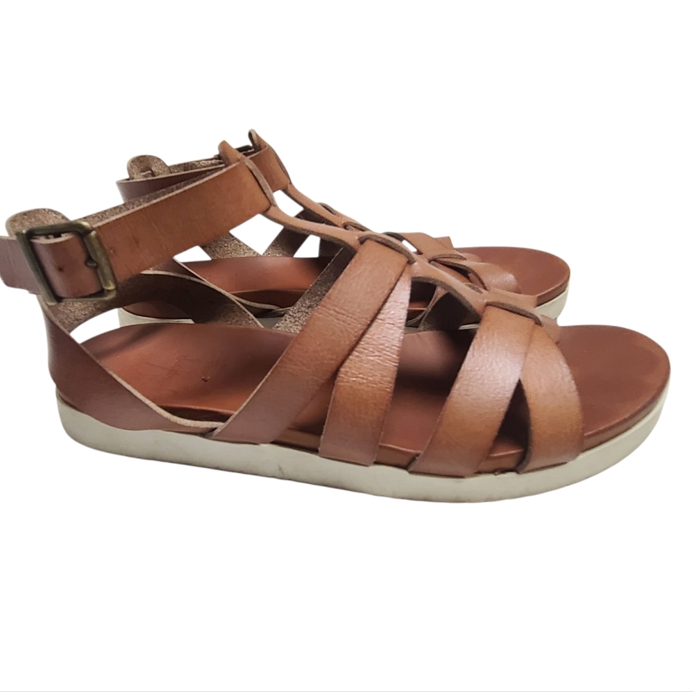 Jellypop Brown Strappy Sandals Size 8
